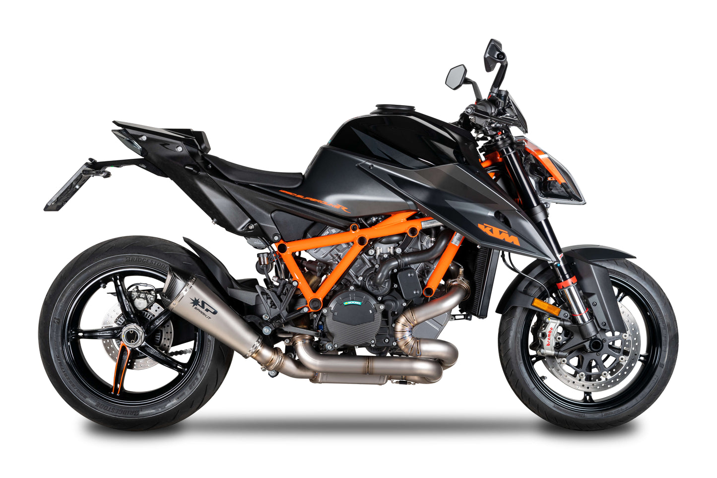 SPARK GKT0113 KTM 1290 / 1390 Super Duke R / R Evo (2020+) Titanium Slip-on Exhaust "KONIX EVO" (EU homologated)