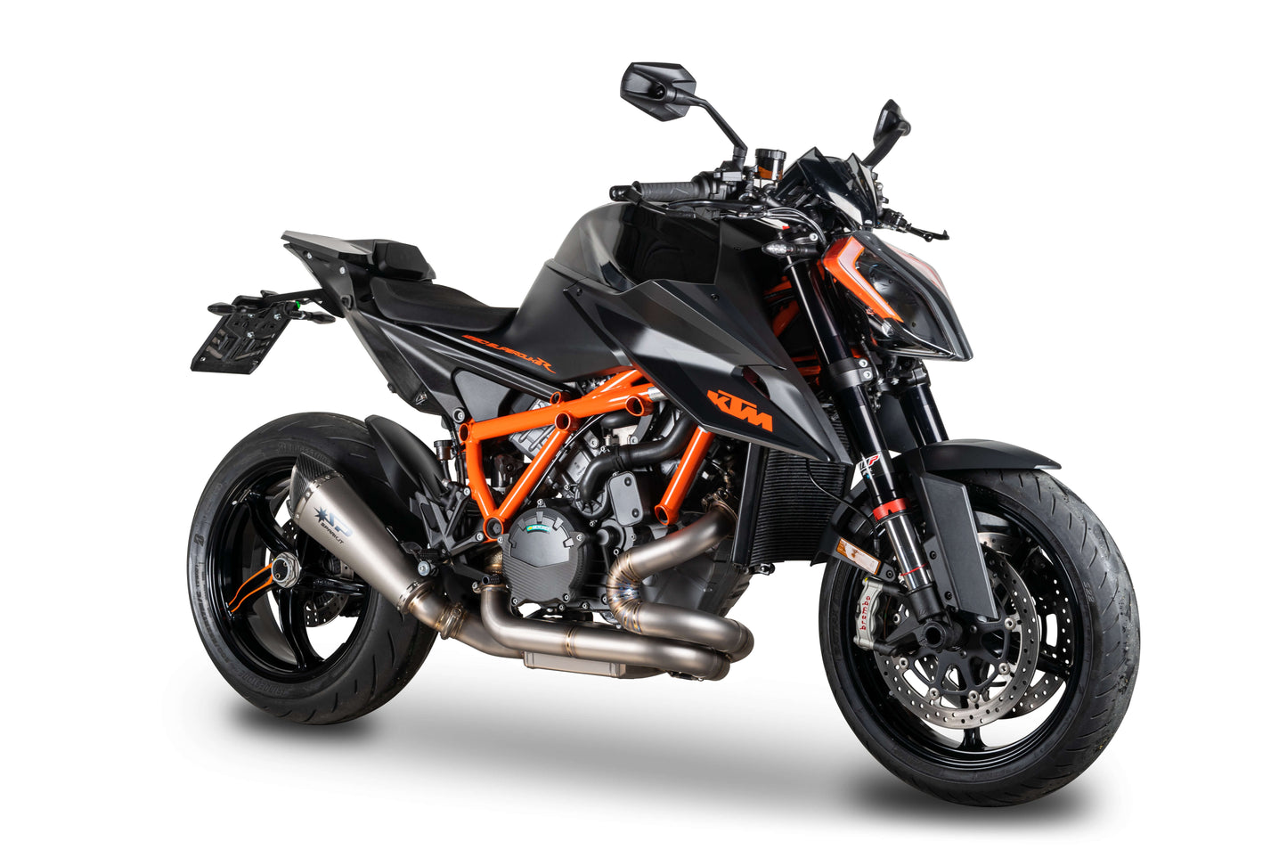 SPARK GKT0113 KTM 1290 / 1390 Super Duke R / R Evo (2020+) Titanium Slip-on Exhaust "KONIX EVO" (EU homologated)