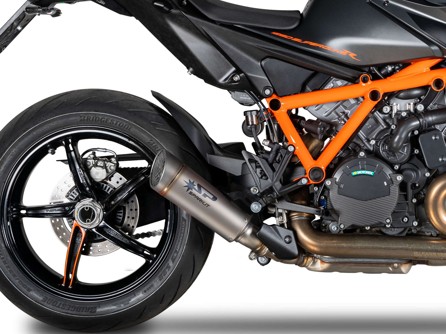 SPARK GKT0114 KTM 1290 / 1390 Super Duke R / R Evo (2020+) Titanium Slip-on Exhaust "Grid-O" (racing)