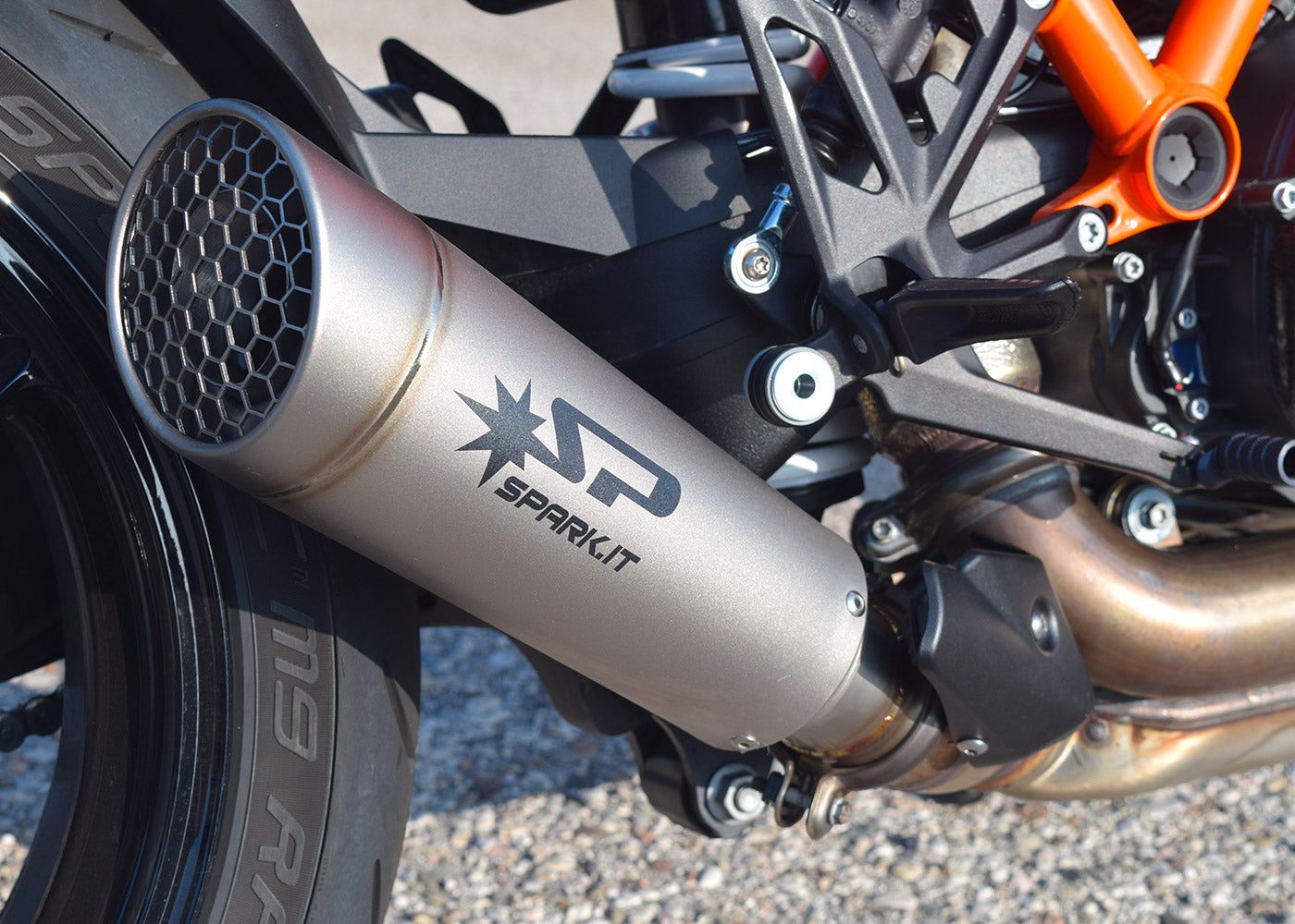 SPARK GKT0114 KTM 1290 / 1390 Super Duke R / R Evo (2020+) Titanium Slip-on Exhaust "Grid-O" (racing)