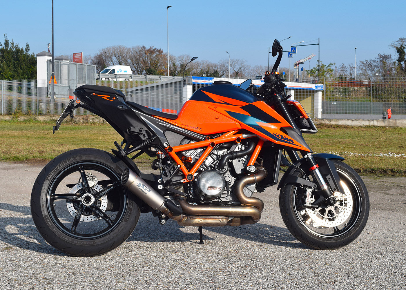 SPARK GKT0114 KTM 1290 / 1390 Super Duke R / R Evo (2020+) Titanium Slip-on Exhaust "Grid-O" (racing)