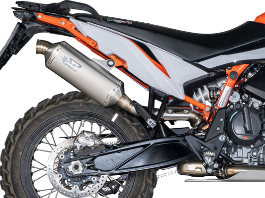 SPARK GKT0501 KTM 890 / 790 Adventure (2022+) Slip-on Exhaust "Dakar" (EURO 5; titanium)