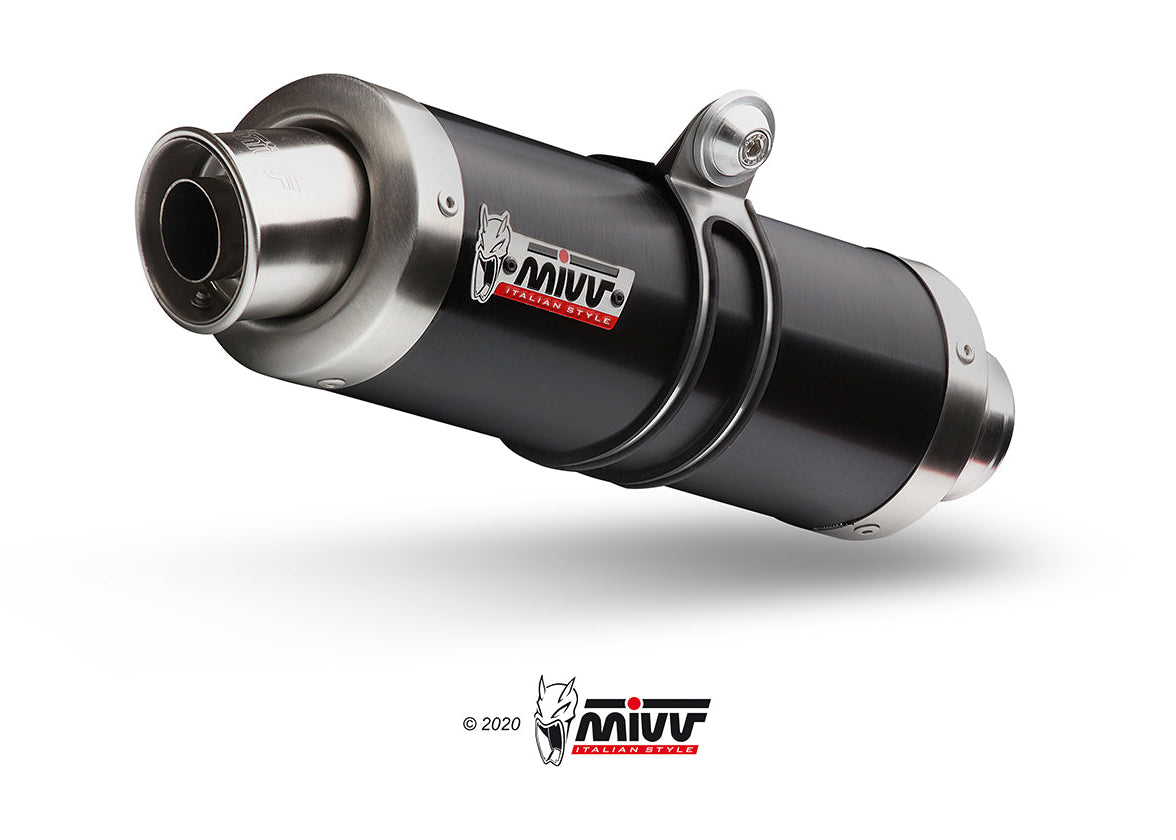 MIVV H.043 HONDA CBR 125 R ( 2004 / 10 ) Full System Exhaust "GP" (black; approved) – Accessories in the 2WheelsHero Motorcycle Aftermarket Accessories and Parts Online Shop