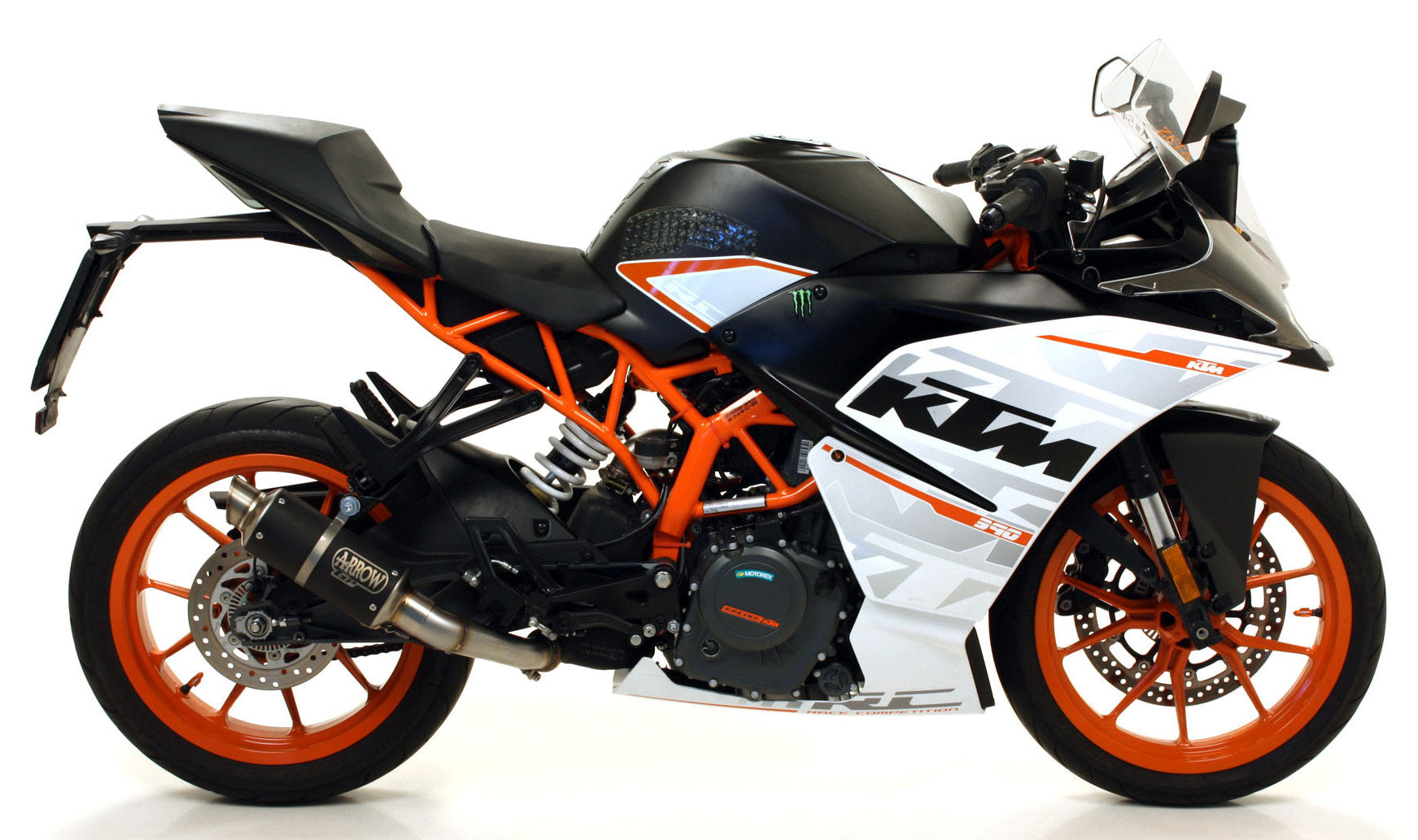 ARROW 71534GPI KTM RC390 (2017+) Dark Steel Slip-on Exhaust "GP2" – Accessories in the 2WheelsHero Motorcycle Aftermarket Accessories and Parts Online Shop