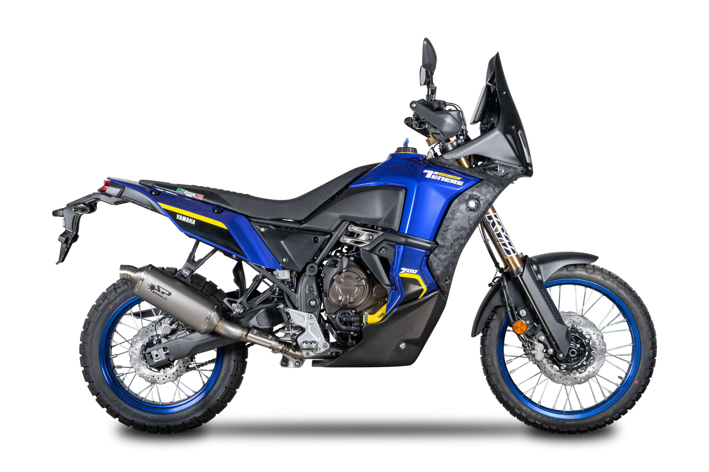 SPARK GYA1601 Yamaha Ténéré 700 (2019+) Slip-on Exhaust "Dakar" (EURO 5; titanium)