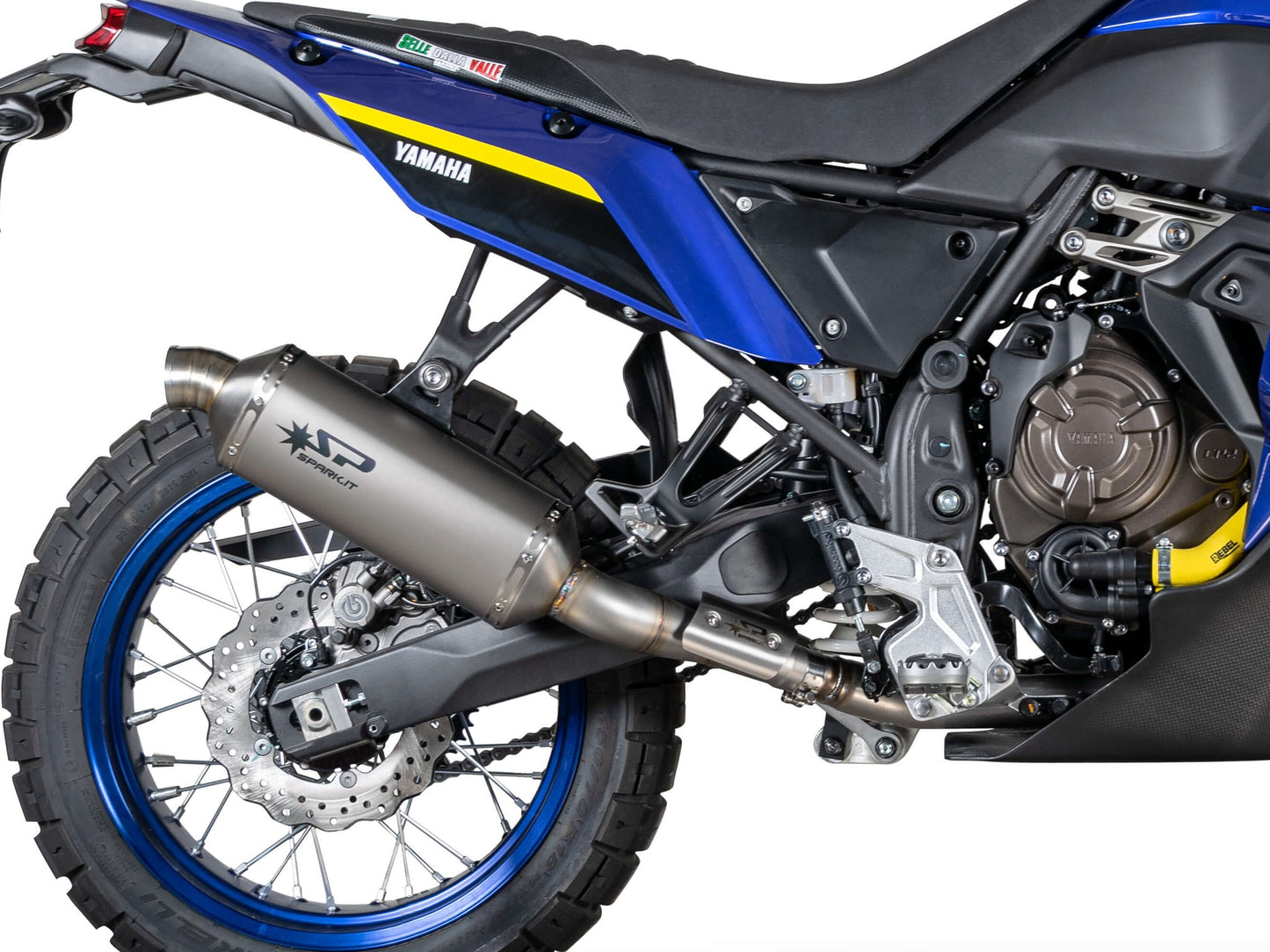 SPARK GYA1601 Yamaha Ténéré 700 (2019+) Slip-on Exhaust "Dakar" (EURO 5; titanium)