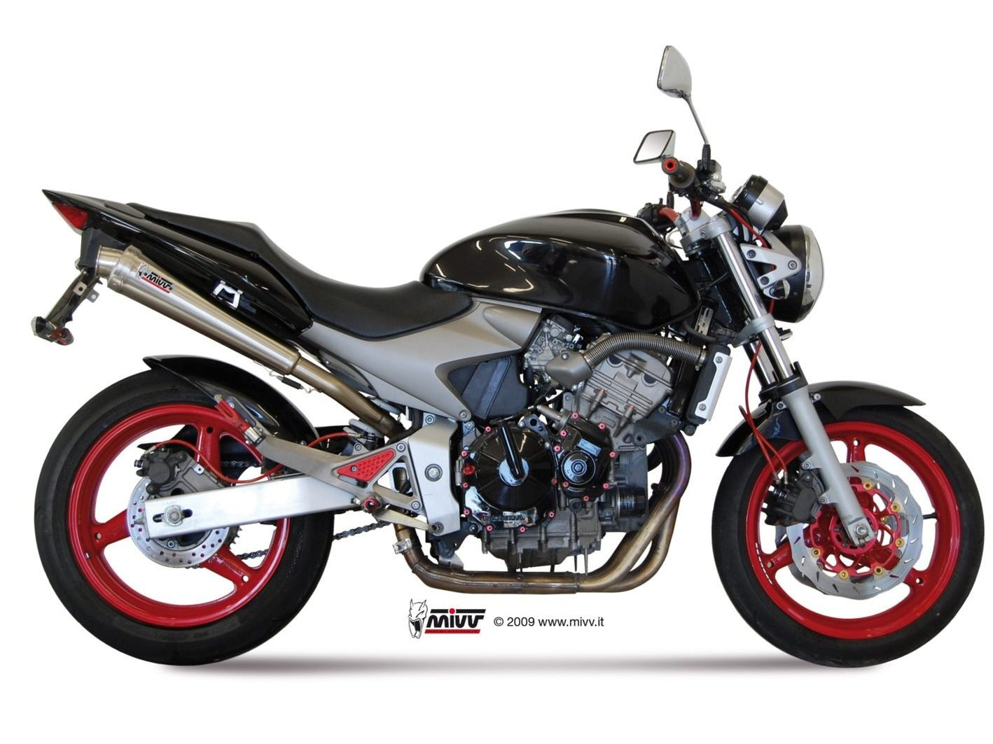 MIVV H.020 HONDA Hornet 600 ( 2003 / 06 ) Slip on Exhaust "X-Cone" (stainless steel; approved) – Accessories in the 2WheelsHero Motorcycle Aftermarket Accessories and Parts Online Shop