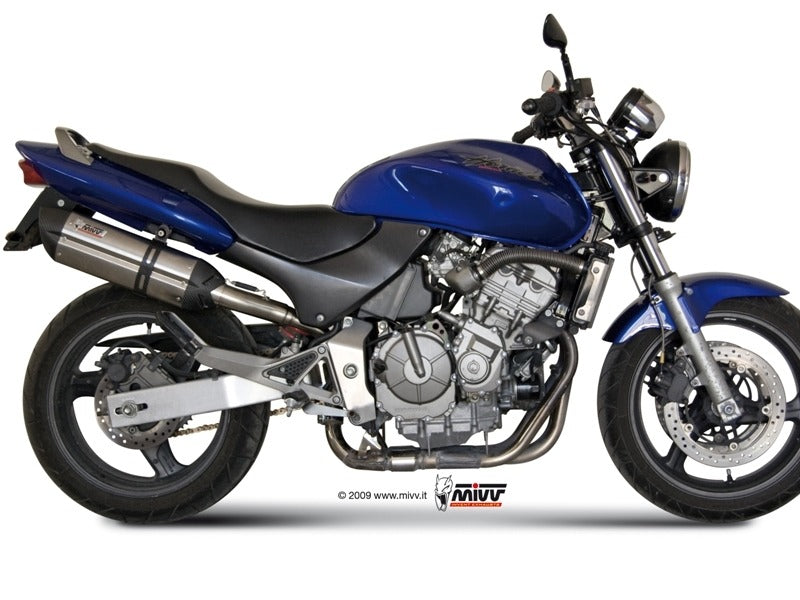 MIVV H.018 HONDA Hornet 600 ( 1998 / 2000 ) Slip on Exhaust "Suono" (stainless steel; approved) – Accessories in the 2WheelsHero Motorcycle Aftermarket Accessories and Parts Online Shop