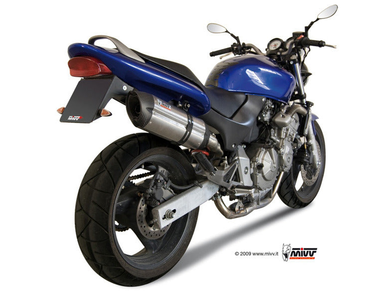 MIVV H.018 HONDA Hornet 600 ( 1998 / 2000 ) Slip on Exhaust "Suono" (stainless steel; approved) – Accessories in the 2WheelsHero Motorcycle Aftermarket Accessories and Parts Online Shop
