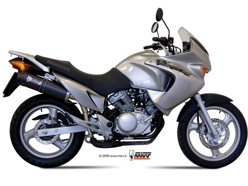 MIVV H.044 HONDA XL 125 Varadero ( 2007 / 11 ) Slip on Exhaust "Oval" (carbon + cap; approved) – Accessories in the 2WheelsHero Motorcycle Aftermarket Accessories and Parts Online Shop