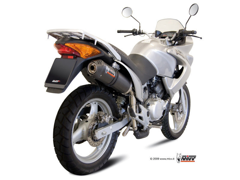 MIVV H.044 HONDA XL 125 Varadero ( 2007 / 11 ) Slip on Exhaust "Oval" (carbon + cap; approved) – Accessories in the 2WheelsHero Motorcycle Aftermarket Accessories and Parts Online Shop