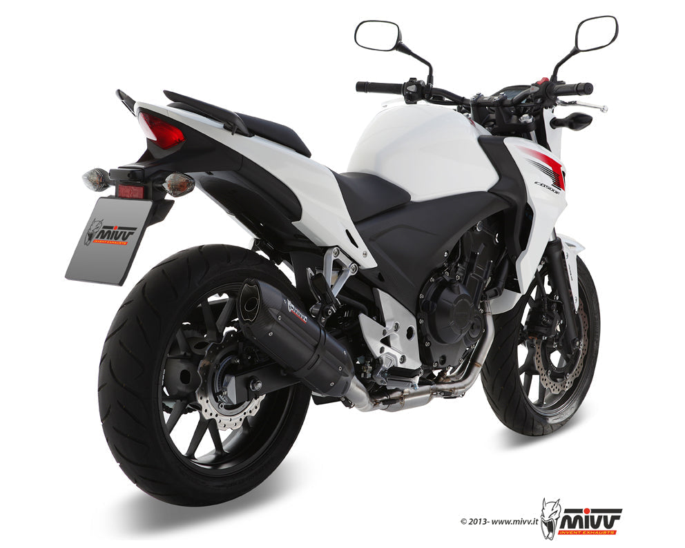 MIVV H.051 HONDA CB 500 F / X ( 2013 / 15 ) Slip On Exhaust "Suono" (black; approved) – Accessories in the 2WheelsHero Motorcycle Aftermarket Accessories and Parts Online Shop