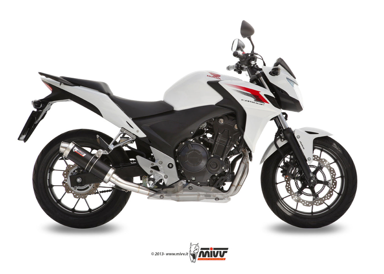 MIVV H.051 HONDA CB 500 F / X ( 2013 / 15 ) Slip On Exhaust "GP" (black; approved) – Accessories in the 2WheelsHero Motorcycle Aftermarket Accessories and Parts Online Shop