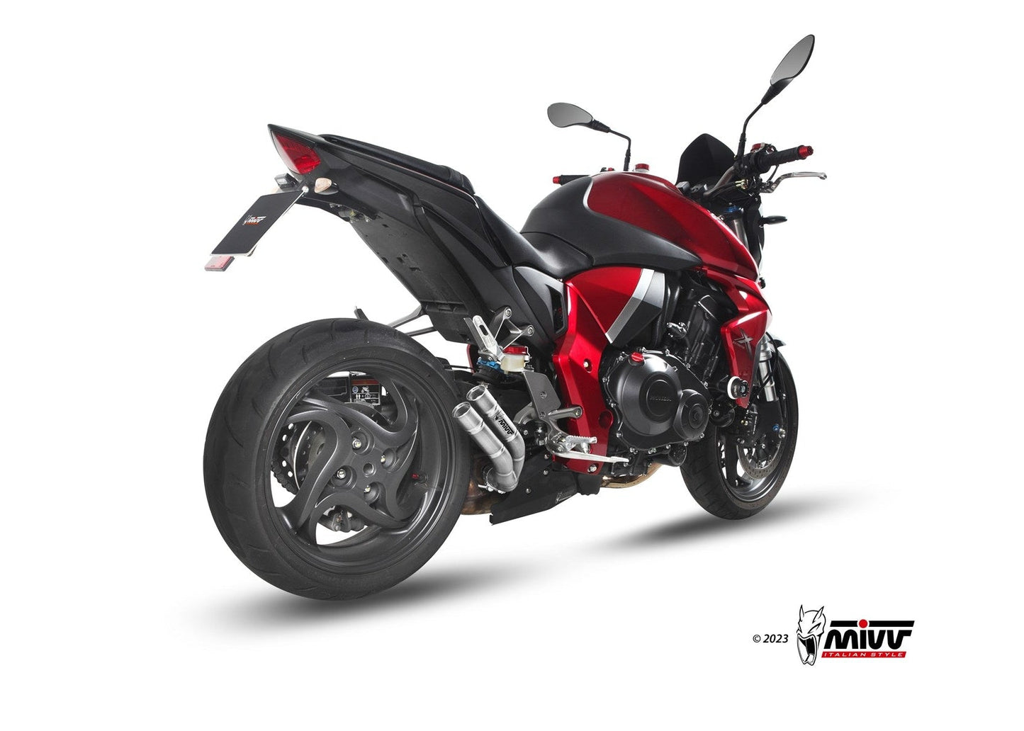 MIVV H.041 HONDA CB 1000 R ( 2008 - 17 ) Slip-on Exhaust "Double Gun" (stainless steel; approved) – Accessories in the 2WheelsHero Motorcycle Aftermarket Accessories and Parts Online Shop