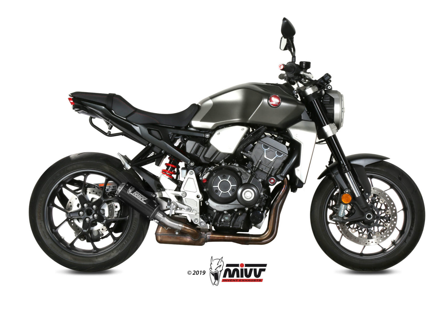 MIVV H.068 HONDA CB 1000 R ( 2018 + ) Slip-on Exhaust "MK3" (carbon; approved) – Accessories in the 2WheelsHero Motorcycle Aftermarket Accessories and Parts Online Shop