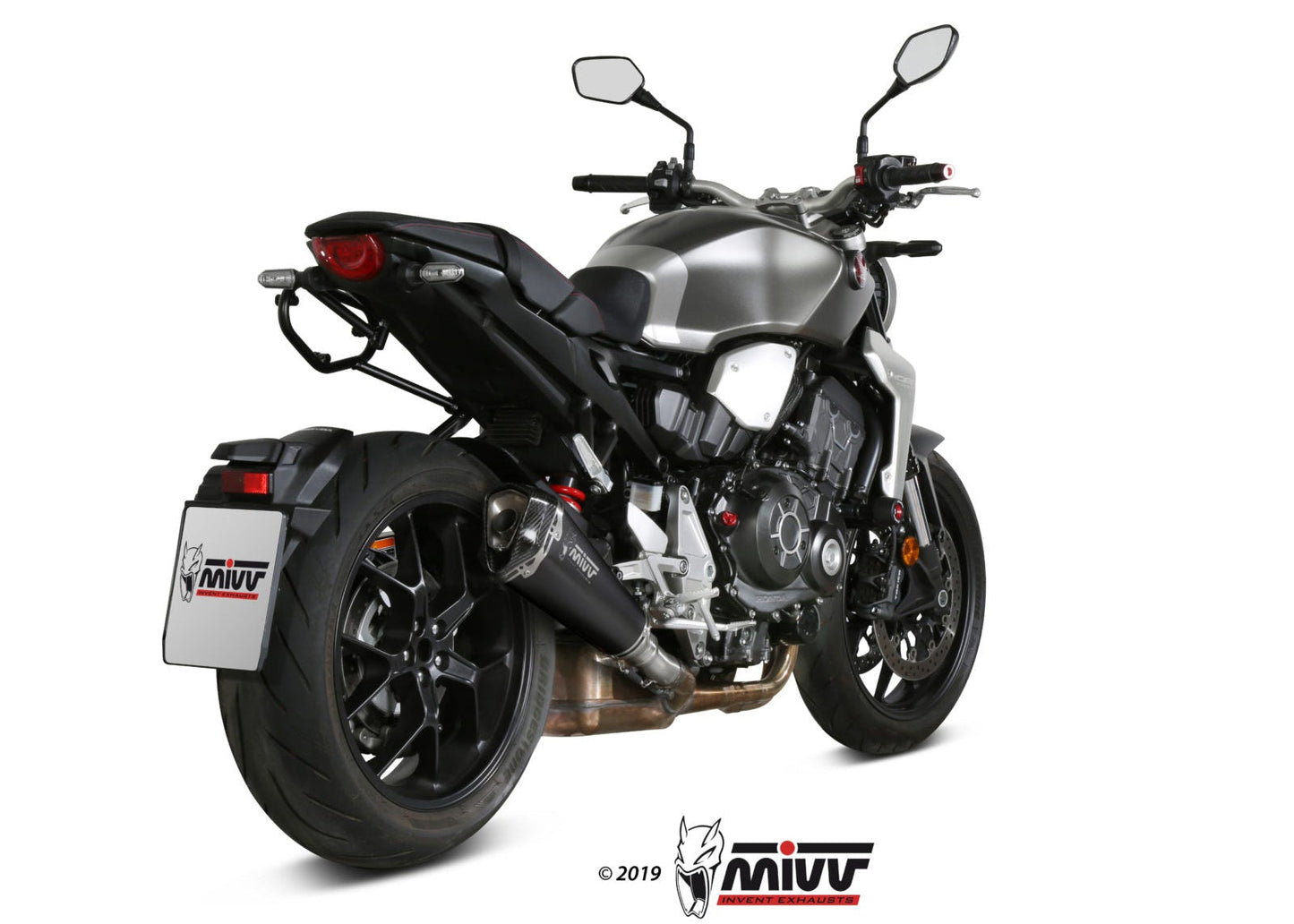 MIVV H.068 HONDA CB 1000 R ( 2018 + ) Slip-on Exhaust "Delta Race" (black; approved) – Accessories in the 2WheelsHero Motorcycle Aftermarket Accessories and Parts Online Shop
