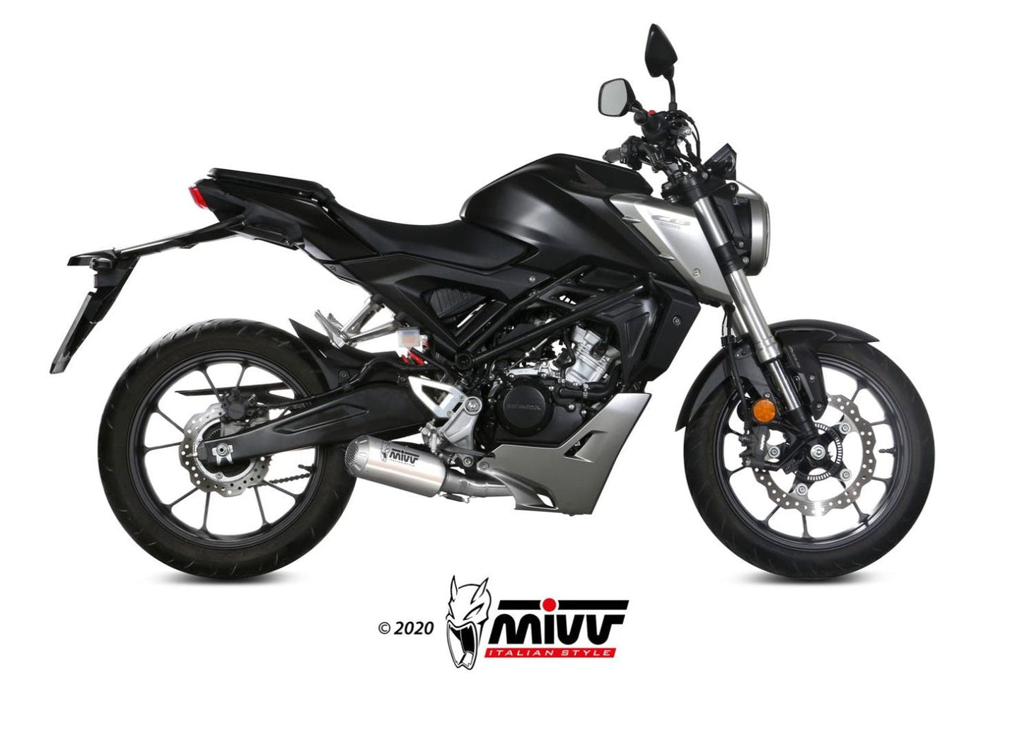 MIVV H.076 HONDA CB 125 R ( 2018 / 20 ) Full System Exhaust "MK3" (titanium; not approved) – Accessories in the 2WheelsHero Motorcycle Aftermarket Accessories and Parts Online Shop