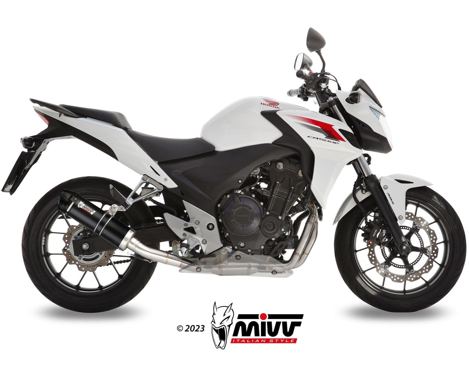 MIVV H.051 HONDA CB 500 F / X ( 2013 / 15 ) Slip On Exhaust "GP" (carbon + cap; approved) – Accessories in the 2WheelsHero Motorcycle Aftermarket Accessories and Parts Online Shop