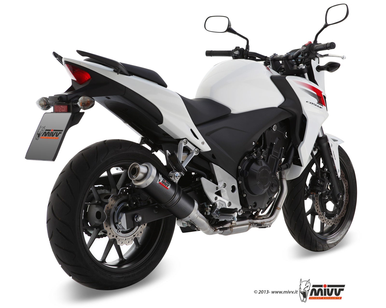 MIVV H.051 HONDA CB 500 F / X ( 2013 / 15 ) Slip On Exhaust "GP" (carbon; approved) – Accessories in the 2WheelsHero Motorcycle Aftermarket Accessories and Parts Online Shop