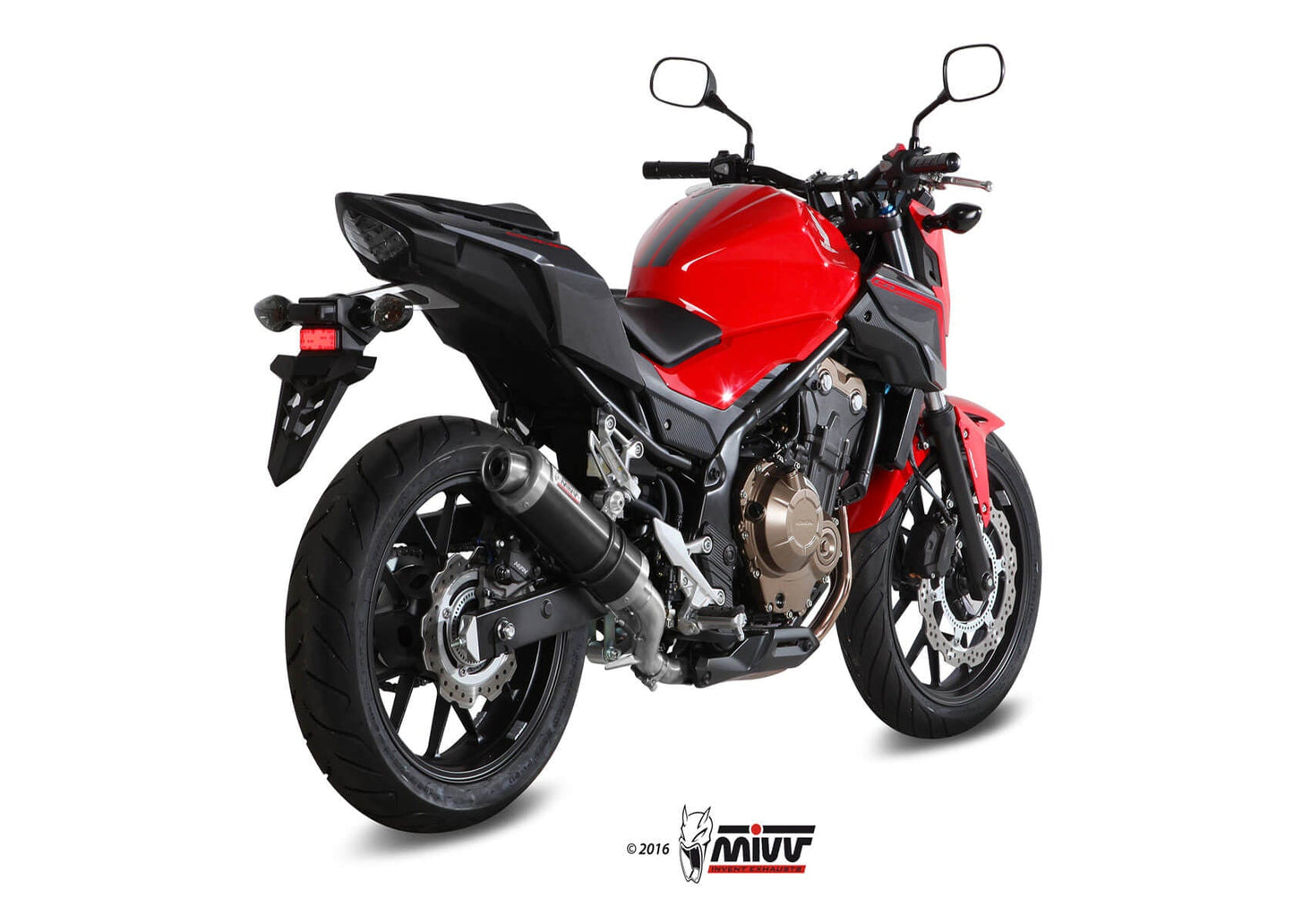 MIVV H.062 HONDA CB 500 F ( 2016 / 18 ) Slip On Exhaust "GP" (black; approved) – Accessories in the 2WheelsHero Motorcycle Aftermarket Accessories and Parts Online Shop