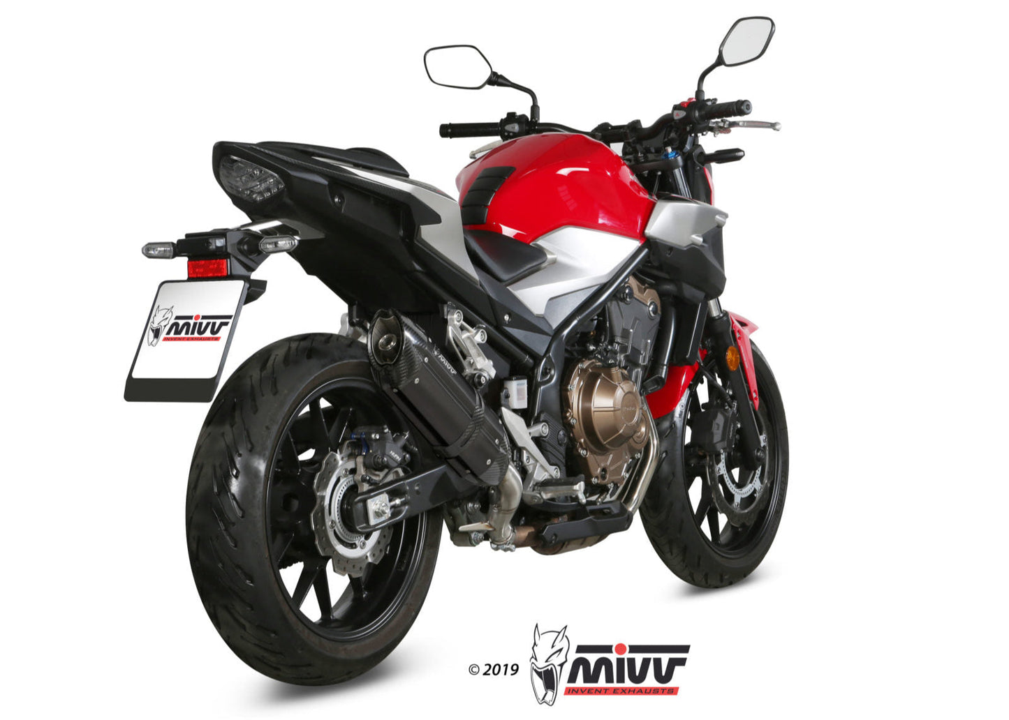 MIVV H.075 HONDA CB 500 F ( 2019 + ) Slip On Exhaust "Suono" (black; approved) – Accessories in the 2WheelsHero Motorcycle Aftermarket Accessories and Parts Online Shop