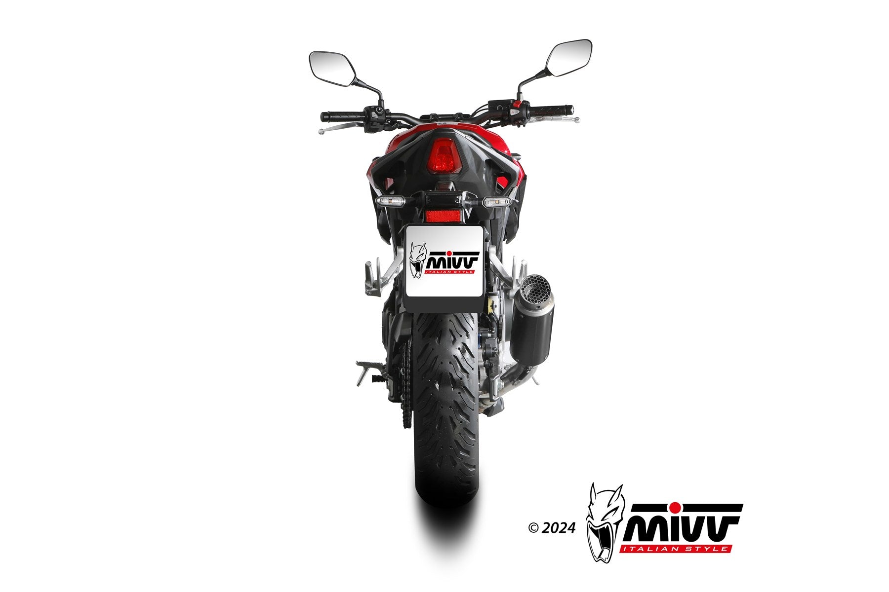 MIVV H.093 HONDA CB 500 Hornet ( 2024 + ) Slip-On Exhaust "GP PRO" (black; approved) – Accessories in the 2WheelsHero Motorcycle Aftermarket Accessories and Parts Online Shop