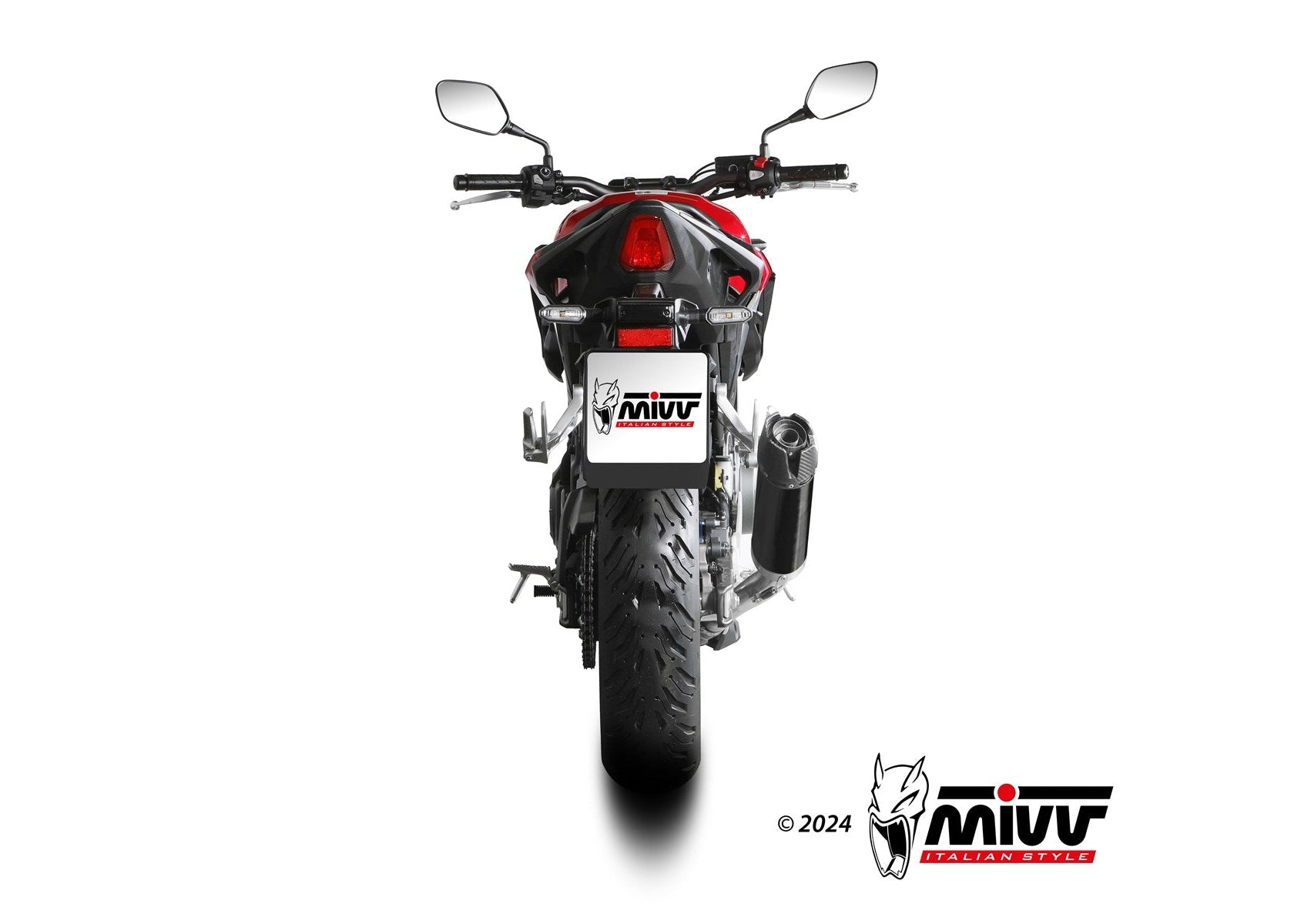 MIVV H.093 HONDA CB 500 Hornet ( 2024 + ) Slip-On Exhaust "AK-1" (black + carbon cap; approved) – Accessories in the 2WheelsHero Motorcycle Aftermarket Accessories and Parts Online Shop