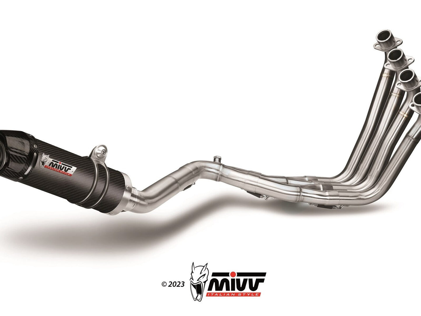 MIVV H.055 HONDA CB 650 F ( 2014 / 18 ) Full System Exhaust "GP" (carbon+cap; approved) – Accessories in the 2WheelsHero Motorcycle Aftermarket Accessories and Parts Online Shop