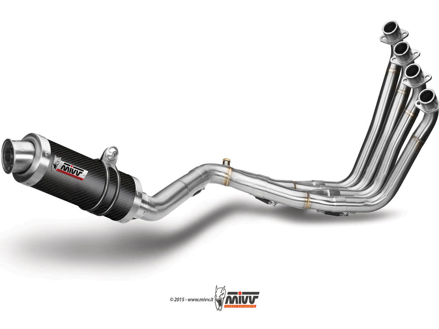 MIVV H.055 HONDA CB 650 F ( 2014 / 18 ) Full System Exhaust "GP" (carbon; approved) – Accessories in the 2WheelsHero Motorcycle Aftermarket Accessories and Parts Online Shop