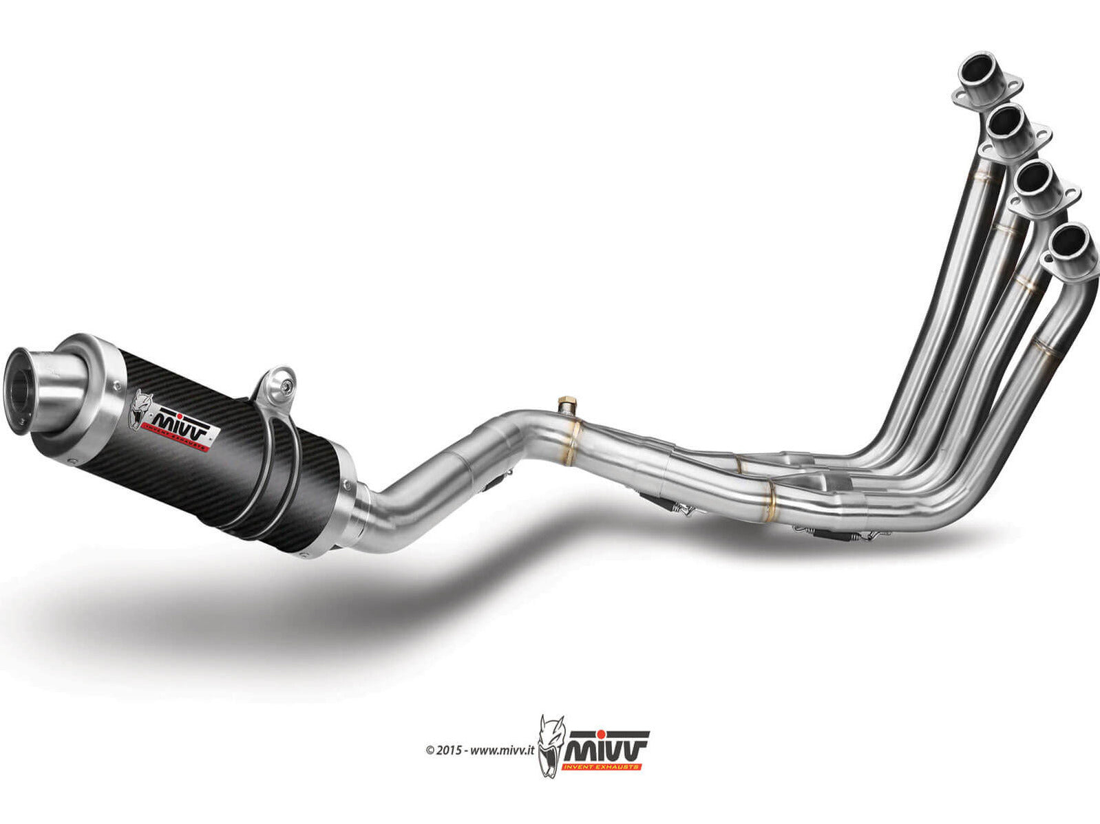 MIVV H.055 HONDA CB 650 F ( 2014 / 18 ) Full System Exhaust "GP" (carbon; approved) – Accessories in the 2WheelsHero Motorcycle Aftermarket Accessories and Parts Online Shop