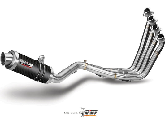 MIVV H.055 HONDA CB 650 F ( 2014 / 18 ) Full System Exhaust "GP" (carbon; approved) – Accessories in the 2WheelsHero Motorcycle Aftermarket Accessories and Parts Online Shop