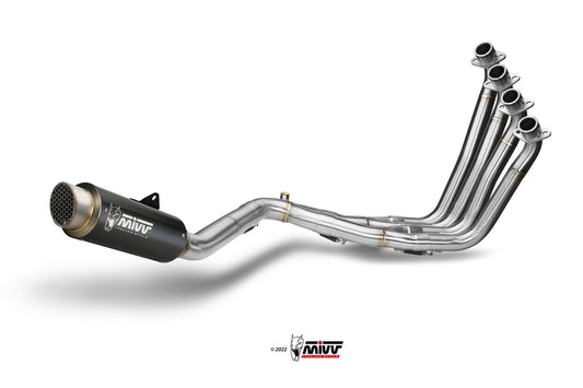 MIVV H.055 HONDA CB 650 F ( 2014 / 18 ) Full System Exhaust "GP PRO" (black; approved) – Accessories in the 2WheelsHero Motorcycle Aftermarket Accessories and Parts Online Shop