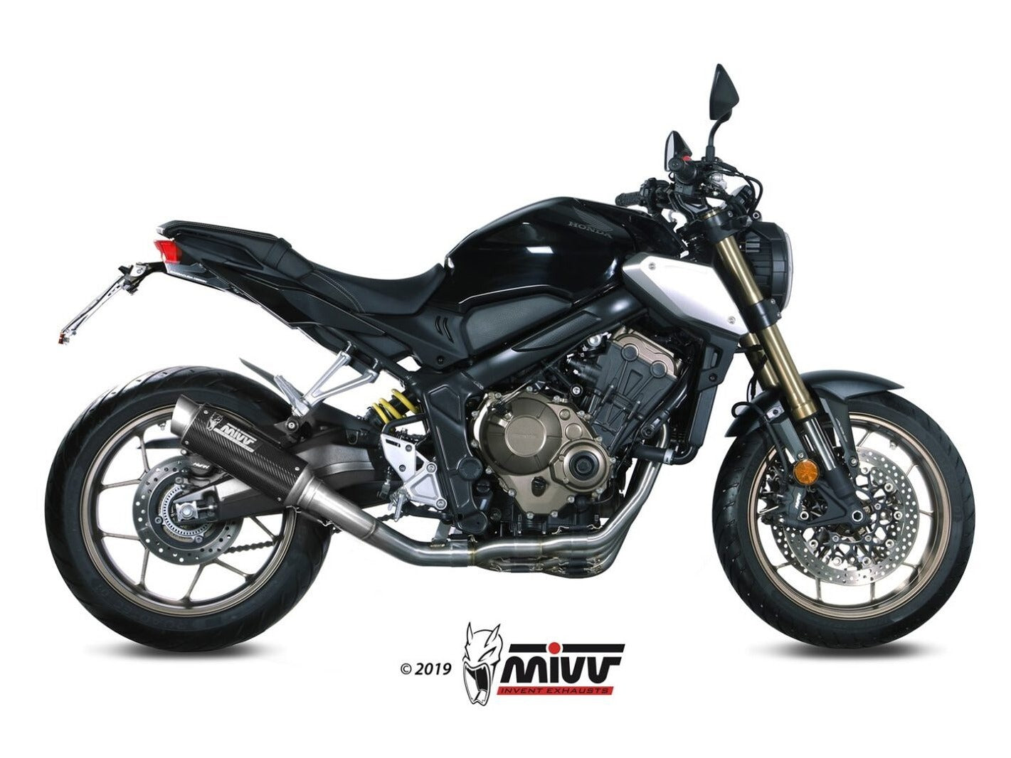 MIVV H.072 HONDA CBR 650 R ( 2019 / 23 ) Full System Exhaust "GP PRO" (carbon; approved) – Accessories in the 2WheelsHero Motorcycle Aftermarket Accessories and Parts Online Shop