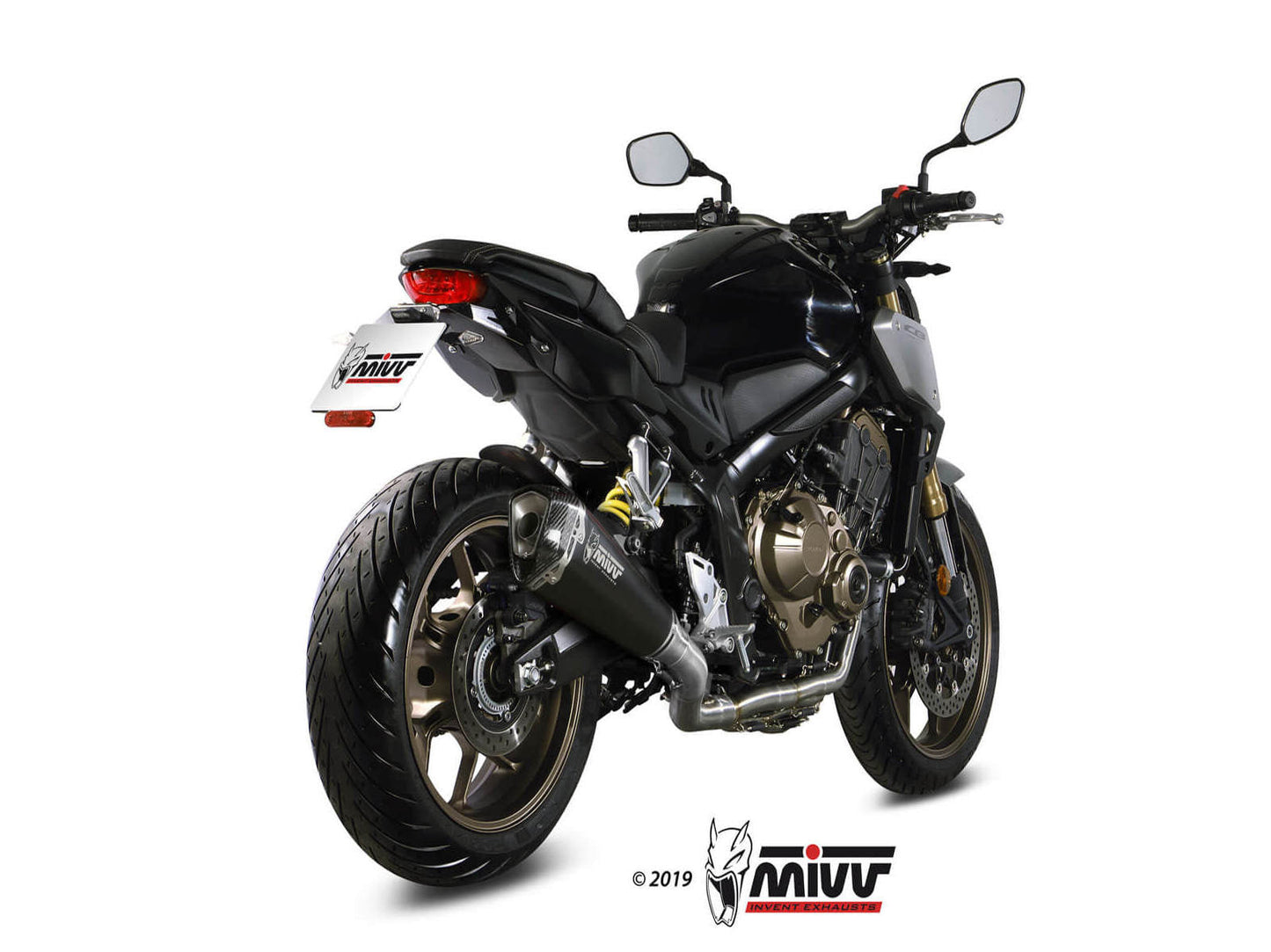 MIVV H.072 HONDA CBR 650 R ( 2019 / 23 ) Full System Exhaust "Delta Race" (black; approved) – Accessories in the 2WheelsHero Motorcycle Aftermarket Accessories and Parts Online Shop