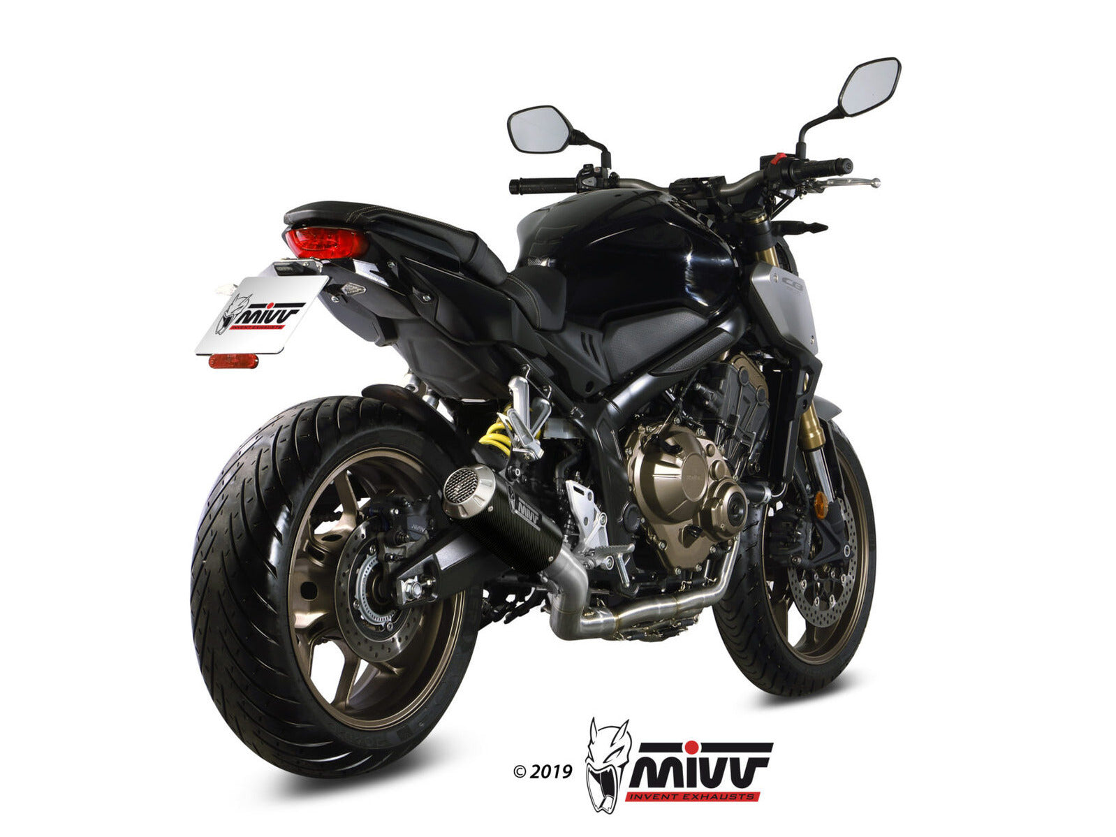 MIVV H.072 HONDA CBR 650 R ( 2019 / 23 ) Full System Exhaust "MK3" (carbon; not approved) – Accessories in the 2WheelsHero Motorcycle Aftermarket Accessories and Parts Online Shop