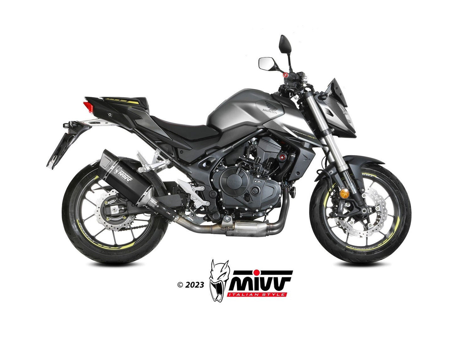 MIVV H.085 HONDA CB 750 Hornet ( 2023 + ) Slip On Exhaust "SR-1" (black; approved) – Accessories in the 2WheelsHero Motorcycle Aftermarket Accessories and Parts Online Shop