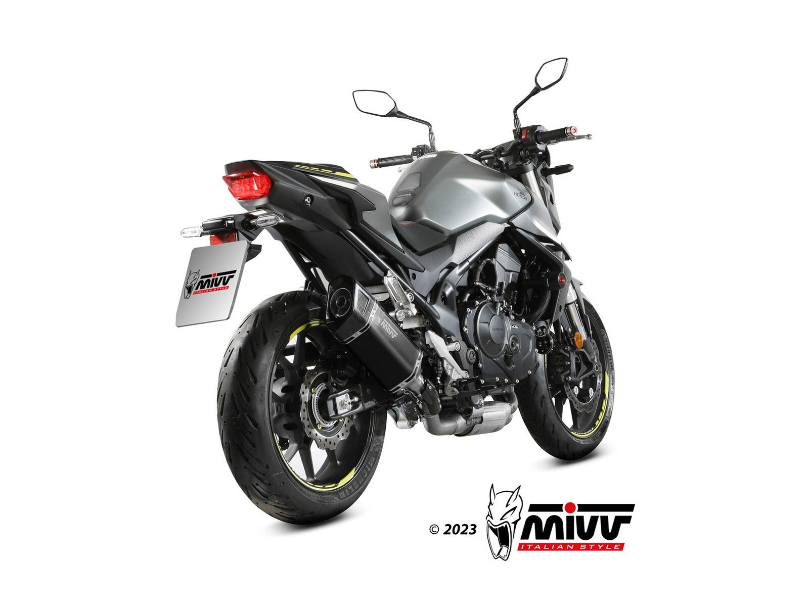MIVV H.085 HONDA CB 750 Hornet ( 2023 + ) Slip On Exhaust "SR-1" (black; approved) – Accessories in the 2WheelsHero Motorcycle Aftermarket Accessories and Parts Online Shop