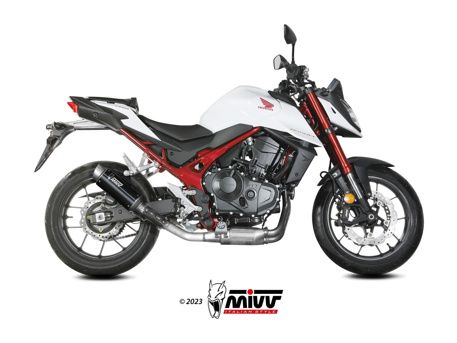 MIVV H.085 HONDA CB 750 Hornet ( 2023 + ) Slip On Exhaust "GP Pro" (black; approved) – Accessories in the 2WheelsHero Motorcycle Aftermarket Accessories and Parts Online Shop