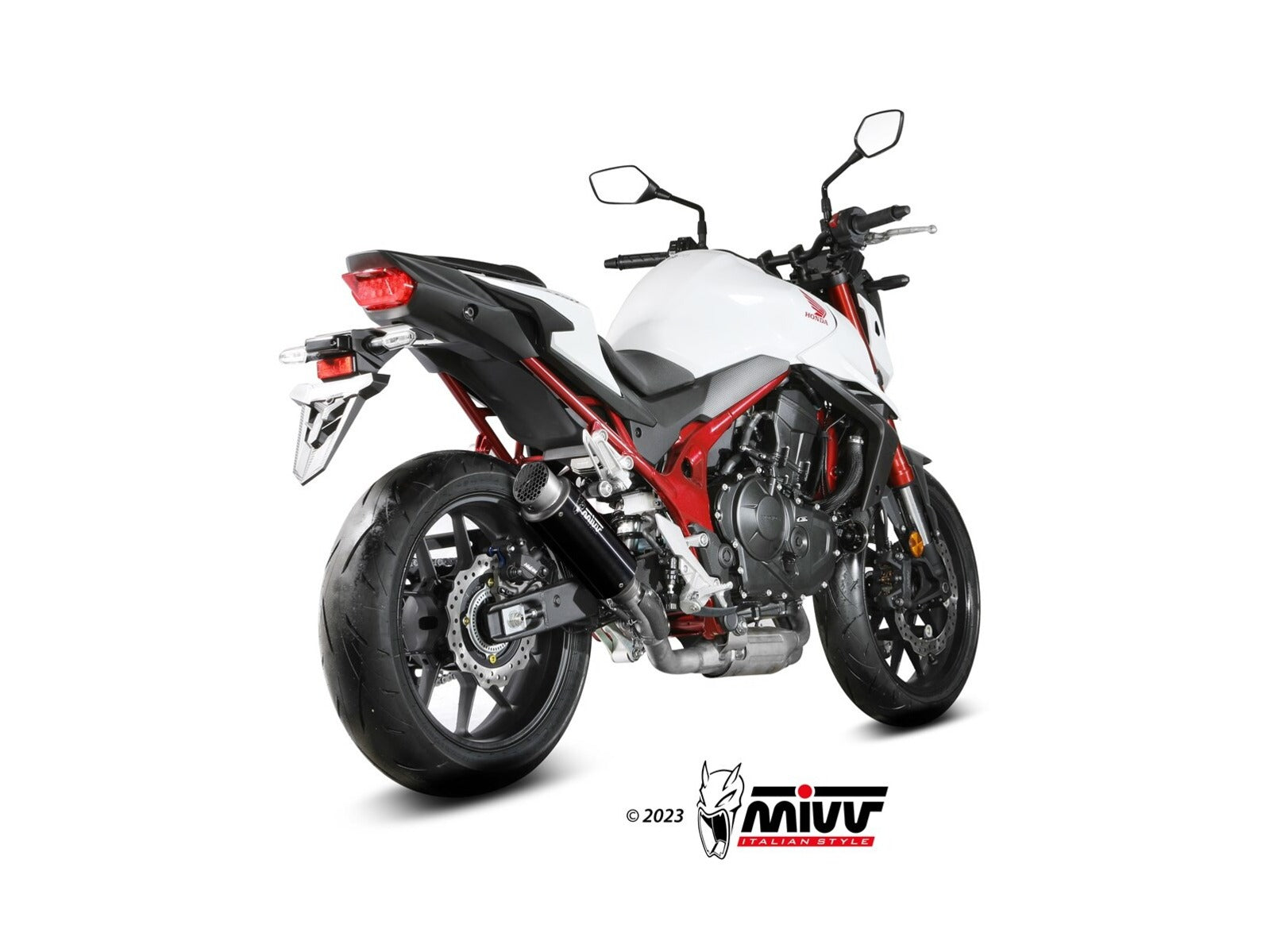 MIVV H.085 HONDA CB 750 Hornet ( 2023 + ) Slip On Exhaust "GP Pro" (black; approved) – Accessories in the 2WheelsHero Motorcycle Aftermarket Accessories and Parts Online Shop