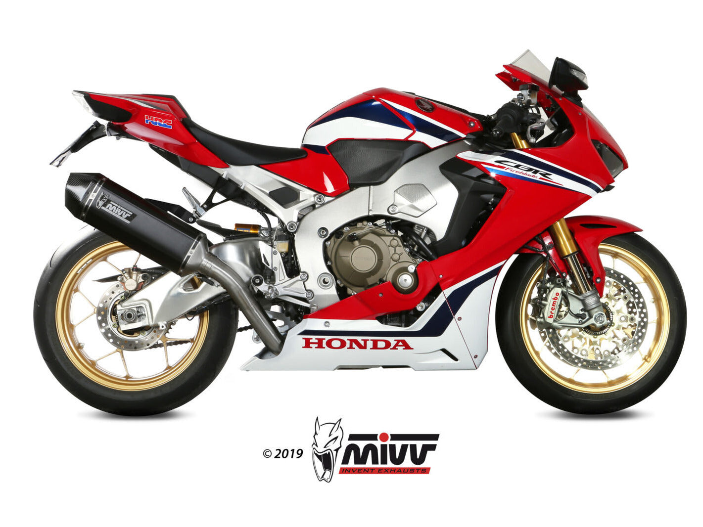 MIVV H.070 HONDA CBR 1000 RR ( 2017 - 19 ) Slip On Exhaust "Speed Edge" (black; approved) – Accessories in the 2WheelsHero Motorcycle Aftermarket Accessories and Parts Online Shop