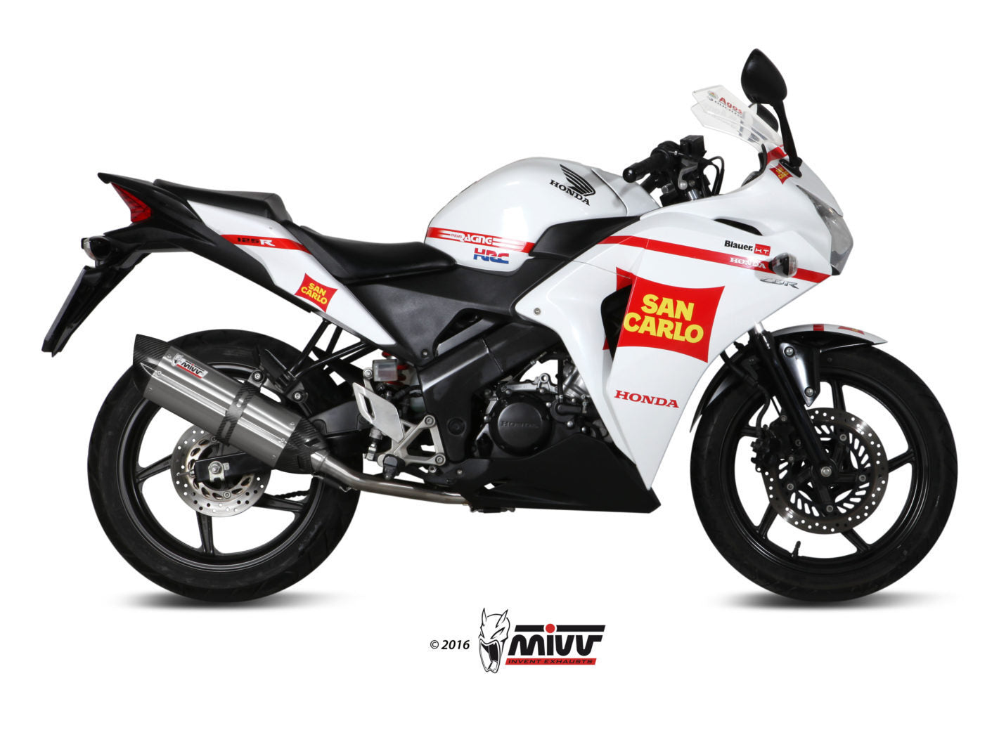 MIVV H.060 HONDA CBR 125 R ( 2011 / 16 ) Full System Exhaust "Suono" (stainless steel; approved) – Accessories in the 2WheelsHero Motorcycle Aftermarket Accessories and Parts Online Shop