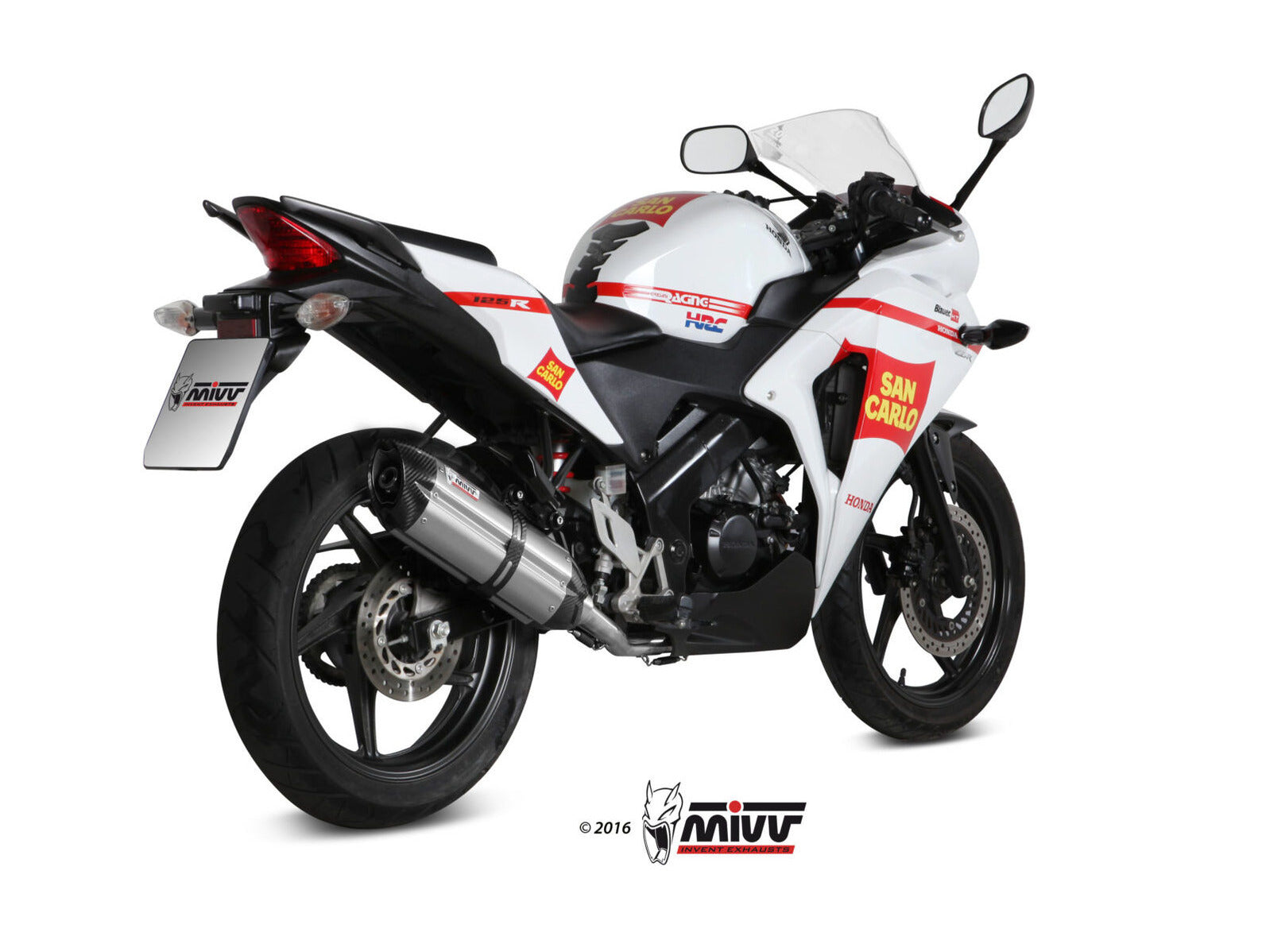 MIVV H.060 HONDA CBR 125 R ( 2011 / 16 ) Full System Exhaust "Suono" (stainless steel; approved) – Accessories in the 2WheelsHero Motorcycle Aftermarket Accessories and Parts Online Shop
