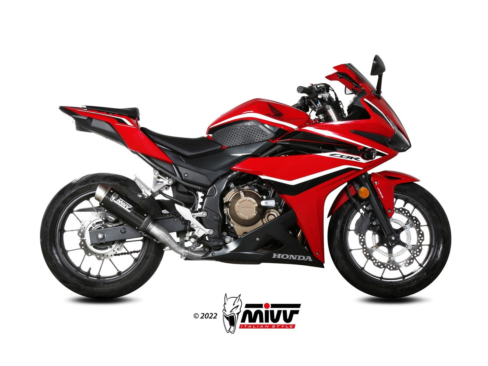 MIVV H.083 HONDA CBR 500 R ( 2019 - 20 ) Slip-On Exhaust "GP PRO" (carbon; approved) – Accessories in the 2WheelsHero Motorcycle Aftermarket Accessories and Parts Online Shop