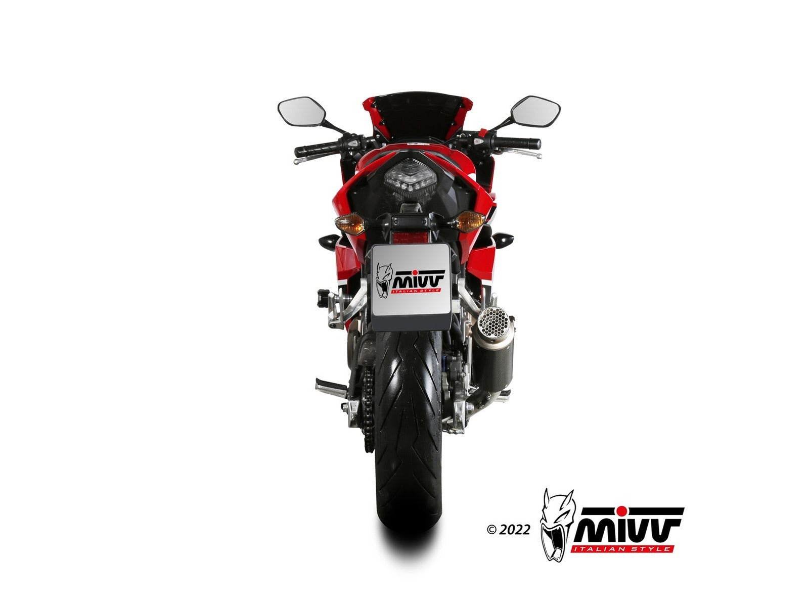MIVV H.083 HONDA CBR 500 R ( 2019 - 20 ) Slip-On Exhaust "GP PRO" (carbon; approved) – Accessories in the 2WheelsHero Motorcycle Aftermarket Accessories and Parts Online Shop