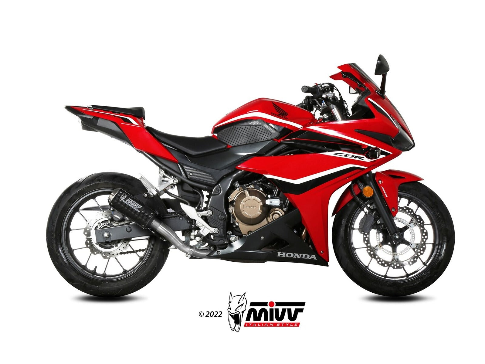 MIVV H.083 HONDA CBR 500 R ( 2019 - 20 ) Slip-On Exhaust "MK3" (carbon; not approved) – Accessories in the 2WheelsHero Motorcycle Aftermarket Accessories and Parts Online Shop