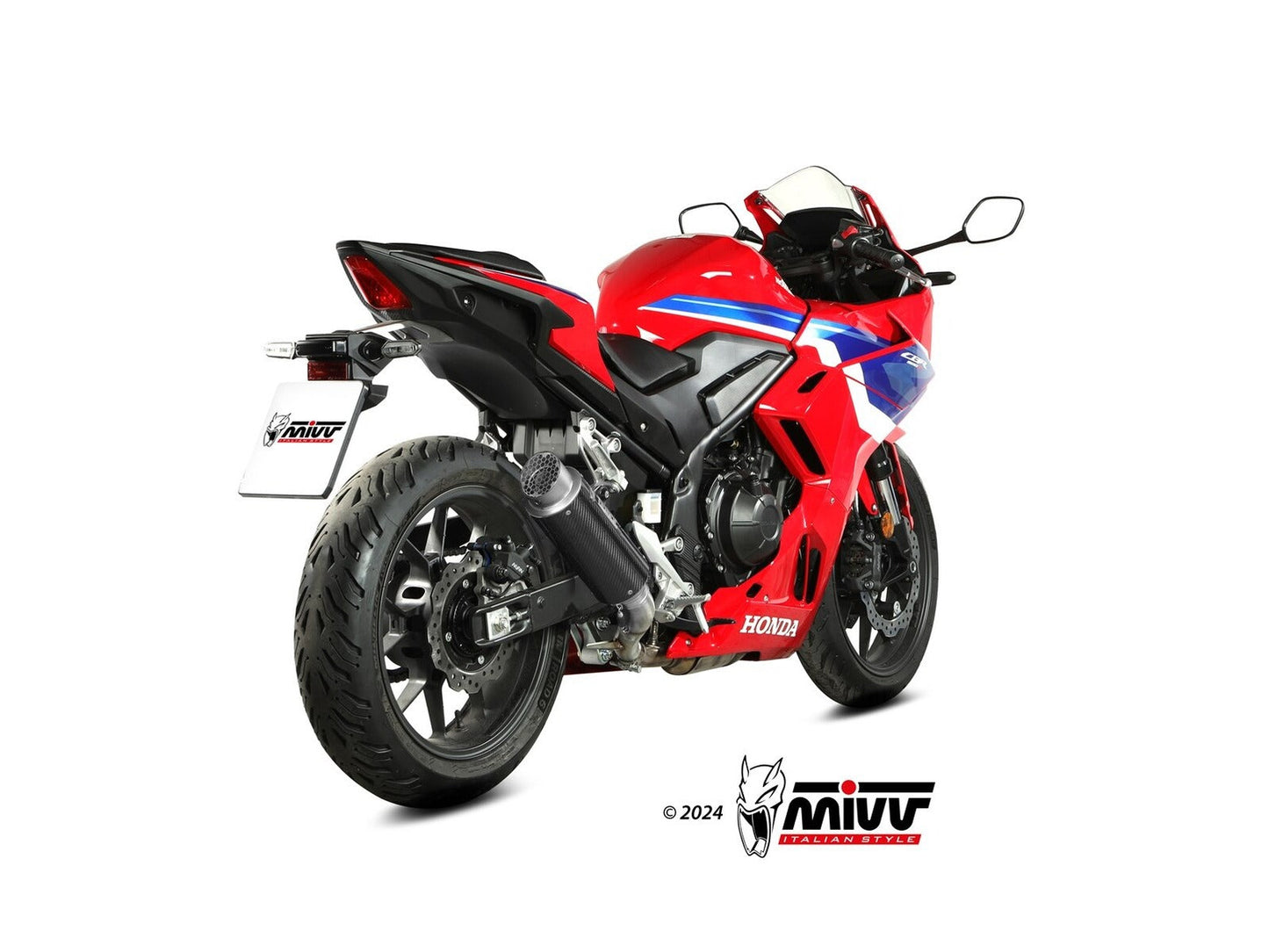 MIVV H.093 HONDA CBR 500 R ( 2024 + ) Slip-On Exhaust "GP PRO" (carbon; approved) – Accessories in the 2WheelsHero Motorcycle Aftermarket Accessories and Parts Online Shop