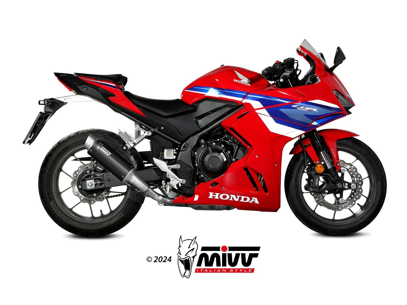 MIVV H.093 HONDA CBR 500 R ( 2024 + ) Slip-On Exhaust "GP PRO" (black; approved) – Accessories in the 2WheelsHero Motorcycle Aftermarket Accessories and Parts Online Shop