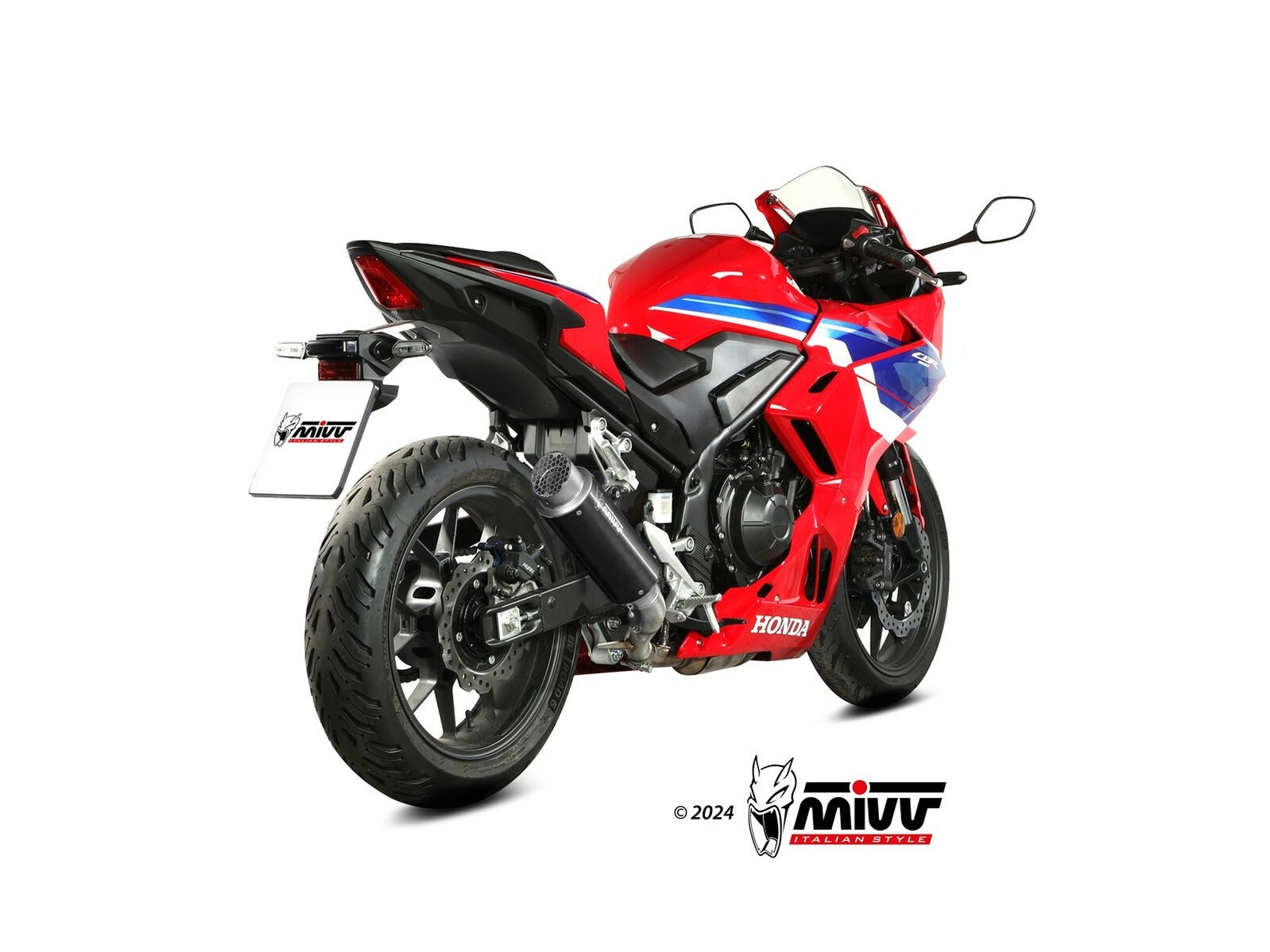 MIVV H.093 HONDA CBR 500 R ( 2024 + ) Slip-On Exhaust "GP PRO" (black; approved) – Accessories in the 2WheelsHero Motorcycle Aftermarket Accessories and Parts Online Shop