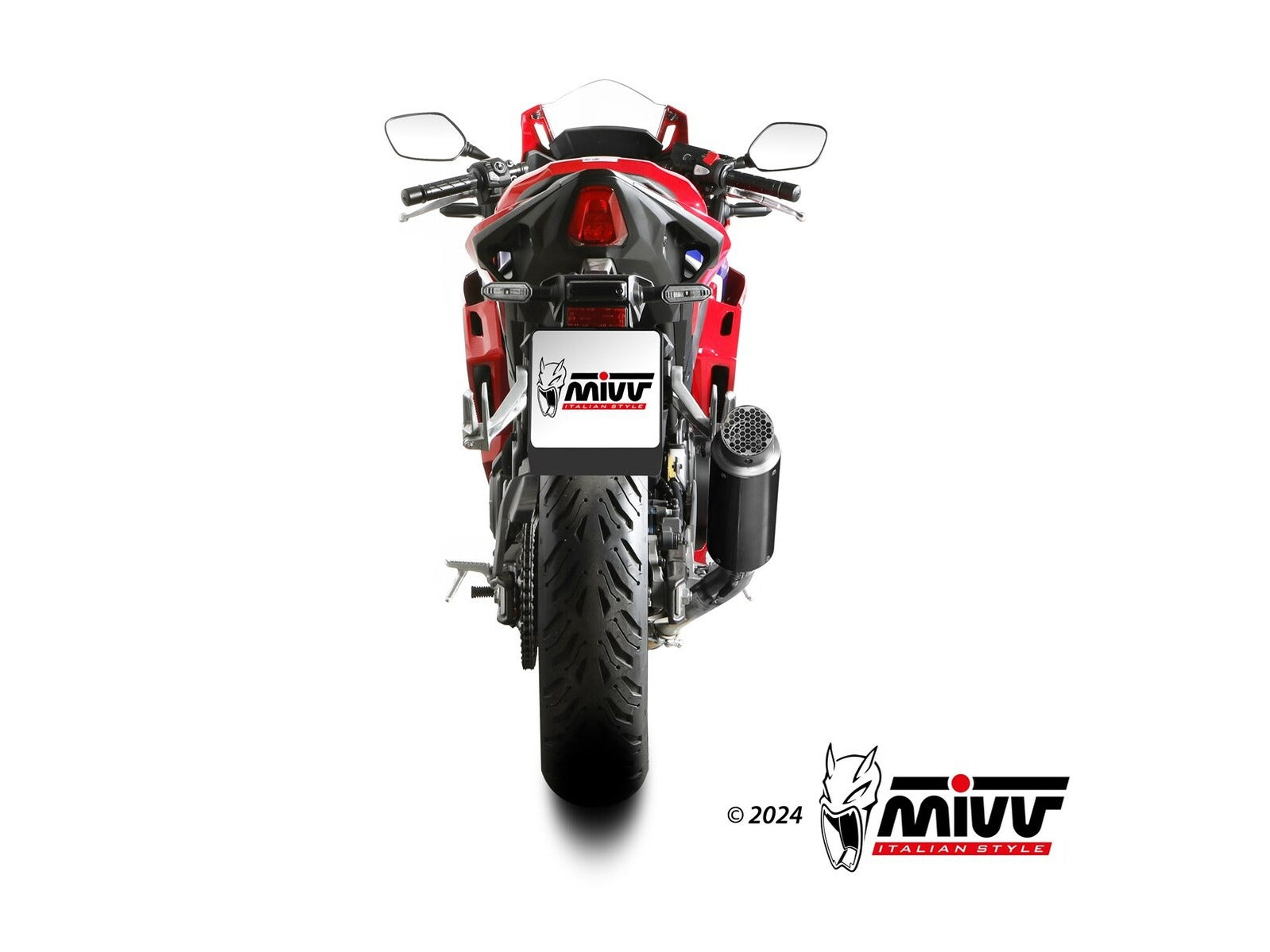 MIVV H.093 HONDA CBR 500 R ( 2024 + ) Slip-On Exhaust "GP PRO" (black; approved) – Accessories in the 2WheelsHero Motorcycle Aftermarket Accessories and Parts Online Shop