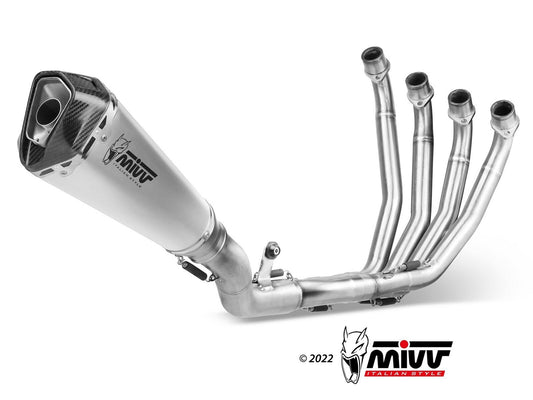 MIVV H.072 HONDA CBR 650 R ( 2019 / 23 ) Full System Exhaust "Delta Race" (stainless steel; approved) – Accessories in the 2WheelsHero Motorcycle Aftermarket Accessories and Parts Online Shop
